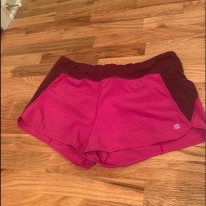 Athleta perforated running shorts